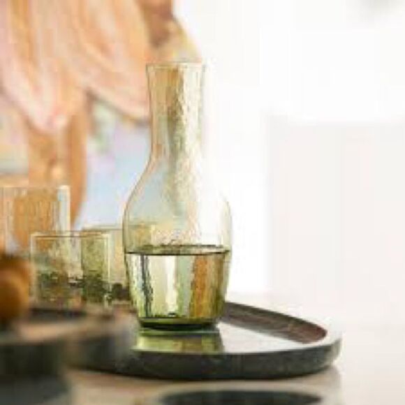 NEW Asoke Living Aravalli Carafe Clear NIB Handmade Glass MSRP $90 - Picture 1 of 5